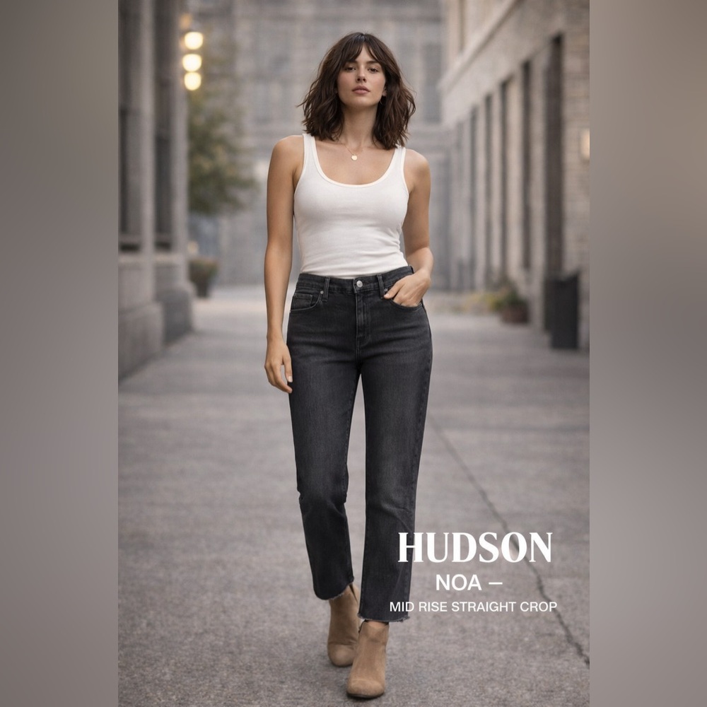 Hudson Jeans Women's Dark Gray Straight Leg Jeans